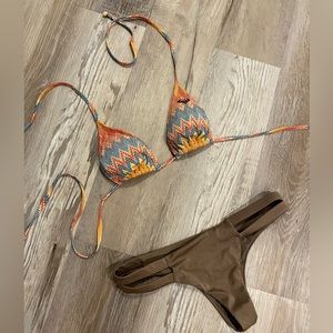 Roxy Bathing Suit Top & Billabong Bottom